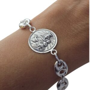 Pulsera Escapulario calabrote Plata (Agotada)